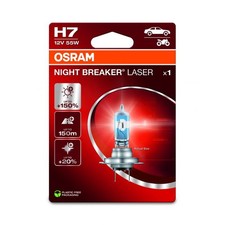 1 Ampoule halogène auto Osram NIGHT BREAKER® LASER H7 12V 64210NL-1BL
