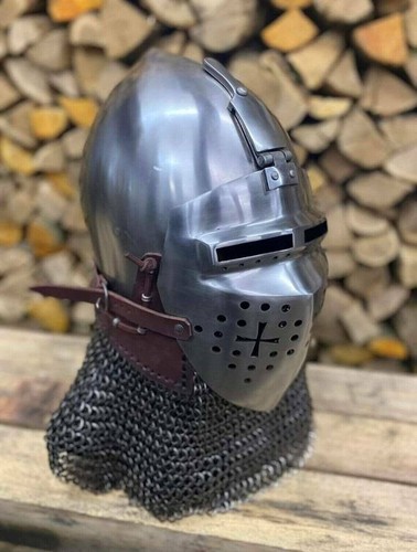 Casque bassinet médiéval - casque,