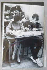 BEAUTIFUL FILM PHOTO of JEAN SUQUET TABLE BENCH N&B Limited Series