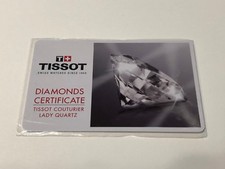 Tissot - Diamonds Certificat