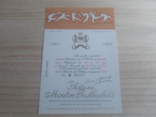1965 Chateau Mouton Rothschild Numbered Specimen Dorothea Tanning Wine Label