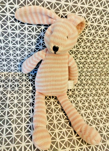 Doudou lapin grelot - , laine