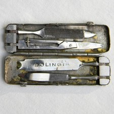 Carl Schmidt Sohn Co. Solingen, Germany pre-WW1 SOLINGIA multi-tool knife set