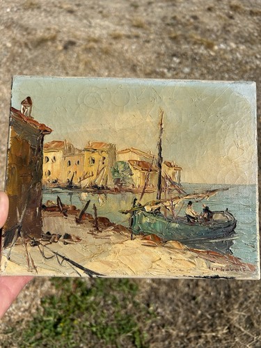 Abougit huile sur toile au - sur,