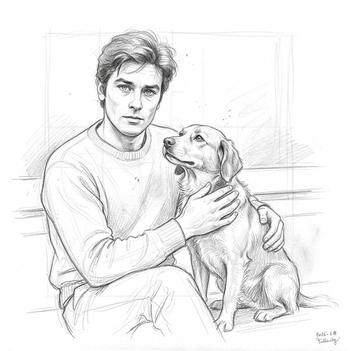 Croquis préparatoire alain - croquis,