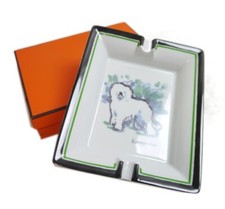 Authentic HERMES KOMONDOR Ashtray Pottery #715