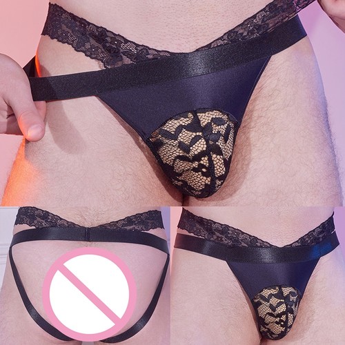 String homme dentelle maille