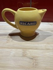 Pichet publicitaire Ricard en céramique jaune Uni Dose