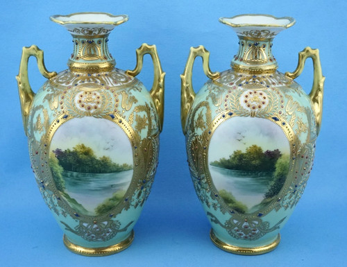 Noritake japon paire vases - noritake, japon,