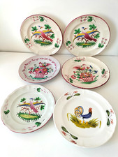Ensemble 6 assiettes oiseaux