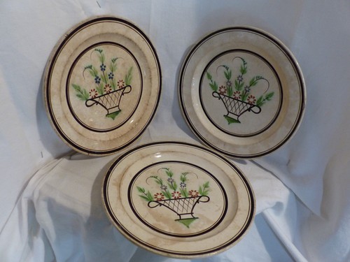 Assiettes faience fine - 3, en