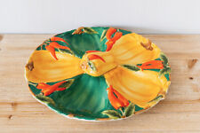 Large Provencal style slippers dish 6 compartments decor peppers and peppers