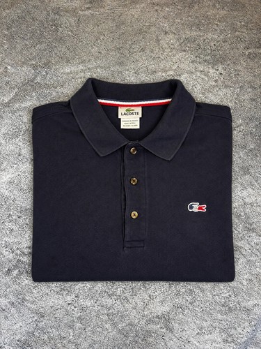 Polo lacoste marine liseré - polo,