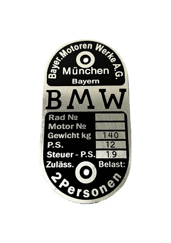 Steib plaque signalétique - steib, bmw