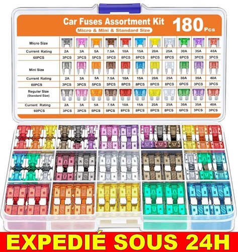 Kit fusibles voiture 180 - fusibles,