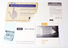 Grundig TK14 TK14U User's Guide Tape Device 