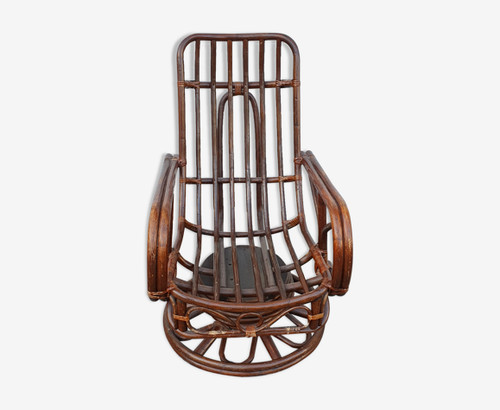 Rocking chair rotin 1970 - rotin, de