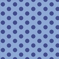 Tilda Medium Dots Denim Blue Norwegian Designer Tone Finnanger 1/2 Yd