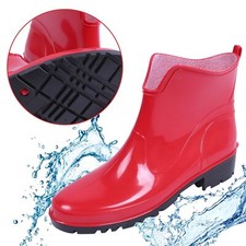 Bottes de pluie rouges courtes