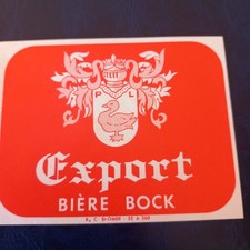 Ancienne étiquette bière Brie PAUL LUTUN à Oye-Plage