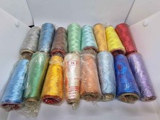✨ Lot ancien de 16 bobines de fil multicolores – mercerie vintage ✨