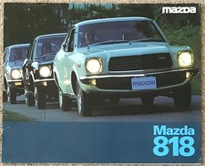 MAZDA 818 Car Sales Brochure 1975 #7509 M109-167 Sedan COUPE Station Wagon