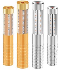 LED Strobe Baton Lights 4 Pcs Rechargeable Flashing Party Sign Bottles Gold/Silv