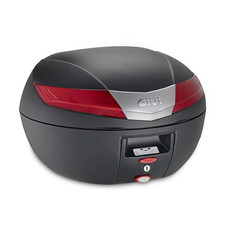GIVI Top Case MONOKEY 40 L Noir Avec Catadioptres Rouges