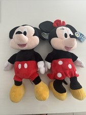 Lot 2 Peluche Disney Mickey Minnie Mouse 50cm Neuf