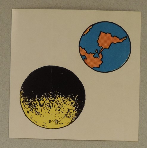 Herge tintin autocollant lune - ,