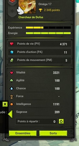 Compte dofus 200 enutrof full - 200,