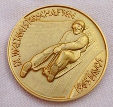 1965 FIL World LUGE Championships PARTICIPANT Medal DAVOS Switzerland