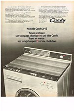 ADVERTISEMENT 1972 CANDY washing machine washing machine 2.45