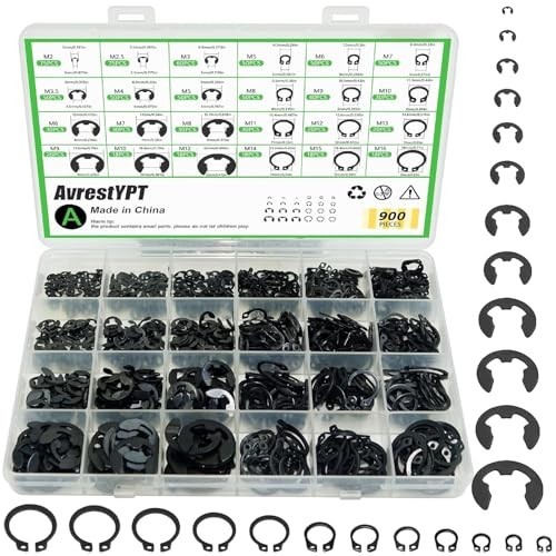 900pcs clips assortment - c,