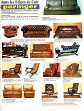 Advertising 107 1977 Paringer Leather Sofa Seats