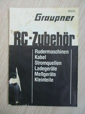GRAUPNER PROSPEKT KATALOG