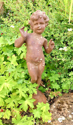 Ancienne statue fonte - en, de