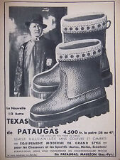 1953 PRESS AD TEXAS PATAUGAS HALF BOOT - ADVERTISING