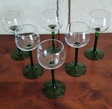 6 VERRES A VIN BLANC D'ALSACE