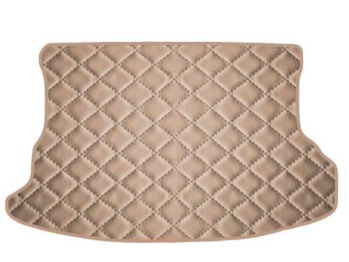 Matelassé cuir éco beige - matelassé,