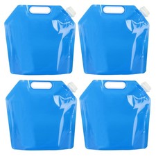 4 Pcs Bidon Eau 5 L, Jerrican Eau 5L, Bidon à Eau Pliable avec Couvercle, Sac...