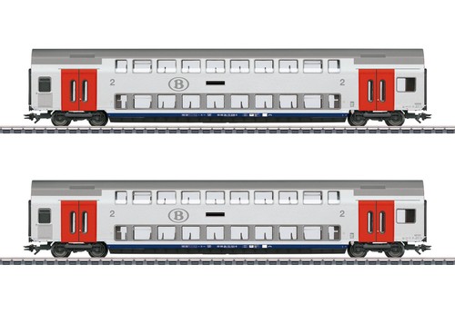 Lot wagons deux étages - wagons,