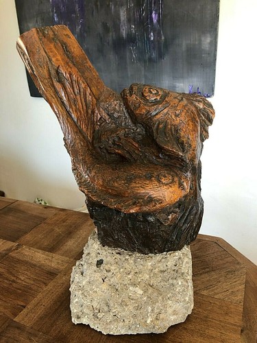 Grosse sculpture bois sur - grosse,