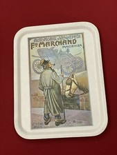 Wooden tray FORMOSA Italy Advertising Automobile Bike F. Vintage Merchant