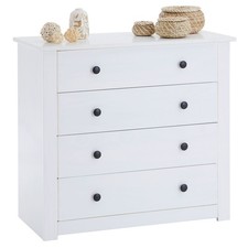 Commode en pin massif blanche