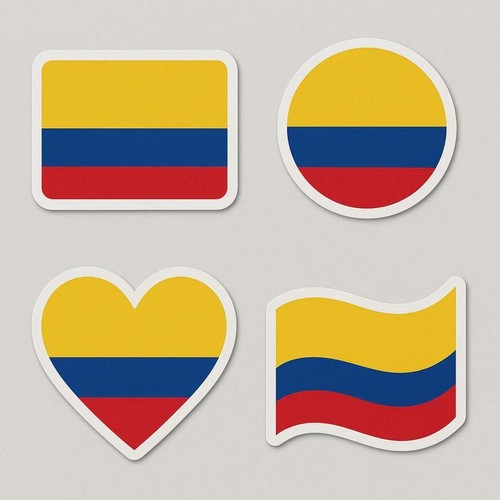 Colombie drapeau autocollant