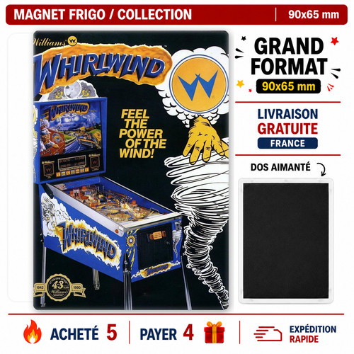 Magnet frigo flipper - flipper, wirlwind