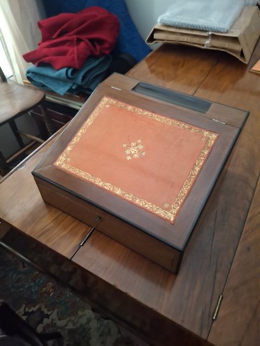 Ecritoire acajou placage - ecritoire, en