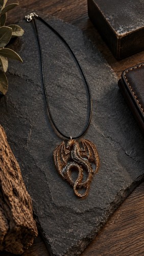Collier avec pendentif dragon