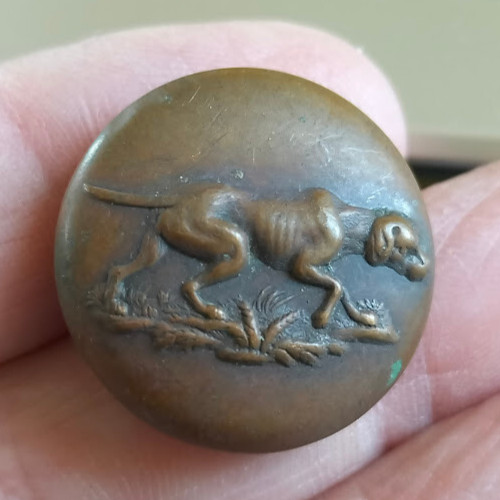 Ancien bouton chasse - ancien,